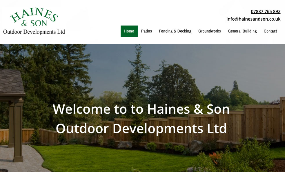 HAINES AND SON OUTDOOR DEVELOPMENTS LTD