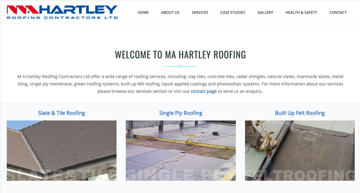 M A Hartley Roofing Contractors Ltd