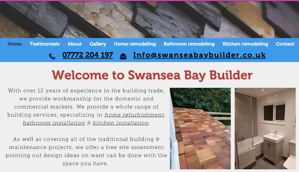 Swansea Bay Builder